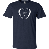 Have a Heart Unisex T-Shirt - w/White Heart - Choice of colors