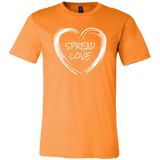 Spread Love Unisex T-Shirt - w/White Heart - Choice of colors