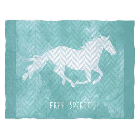 Erin Clark Free Spirit Horse Fleece Blanket