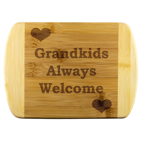 Grandkids Always Welcome Mini Cutting Board